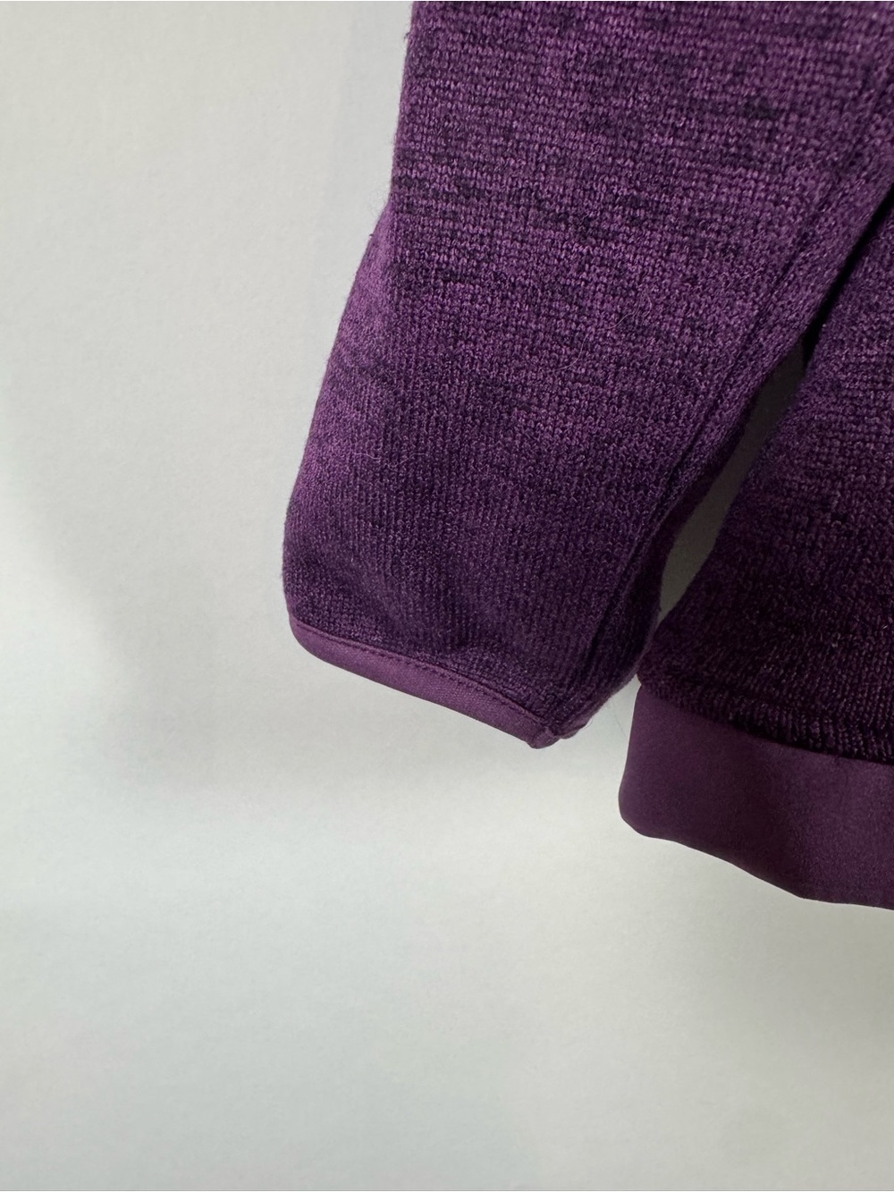 Canada Weather Gear M Purple Fleece Softshell Hooded Jacket Full Zip Gorpcore - Picture 6 of 12